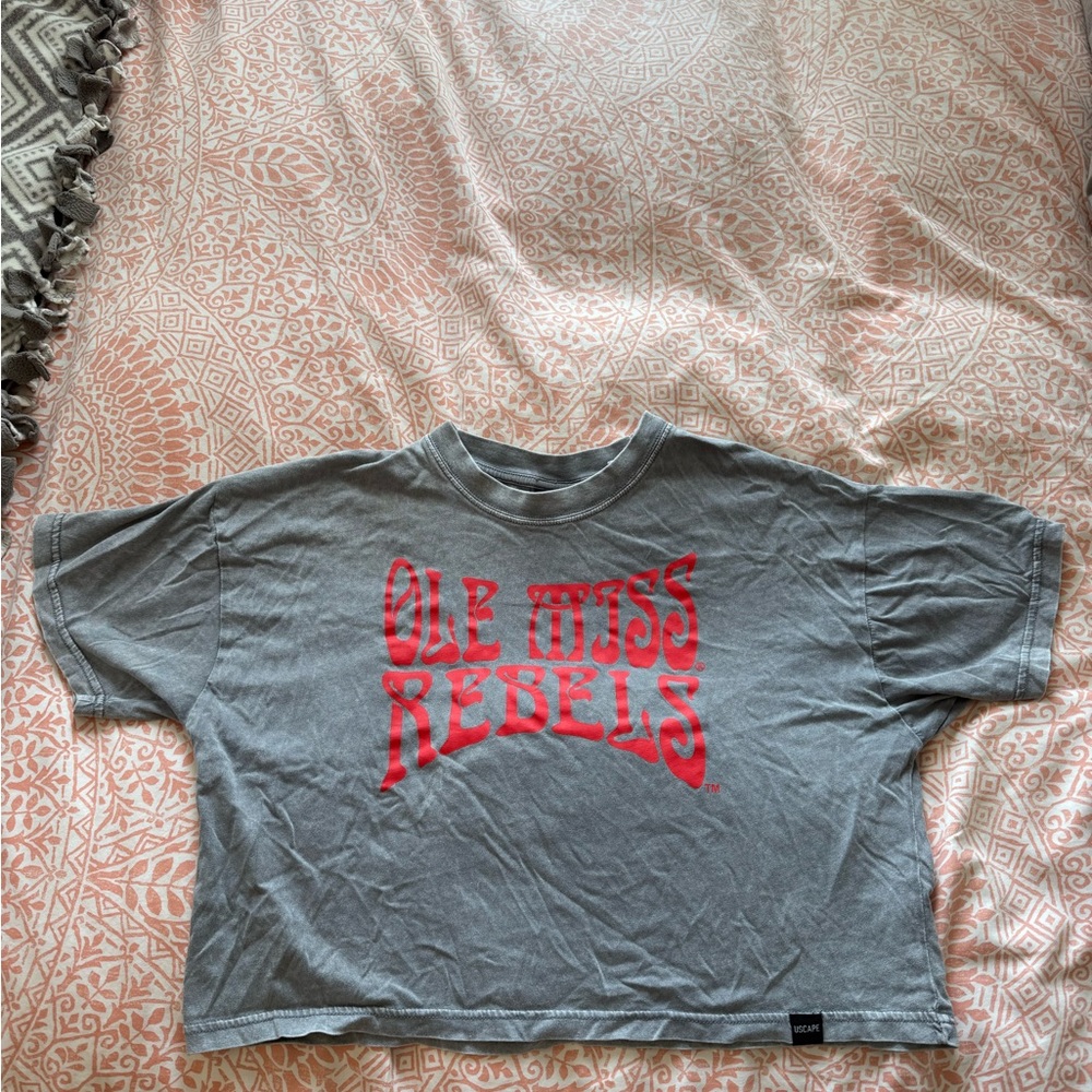 Gray Ole Miss Rebels T-Shirt